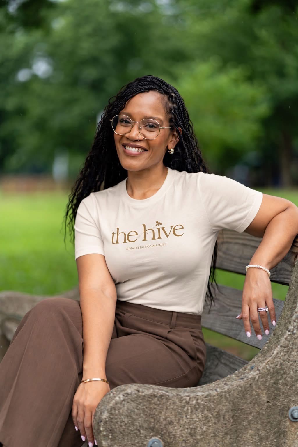 Parisha Smith in her Hive tee